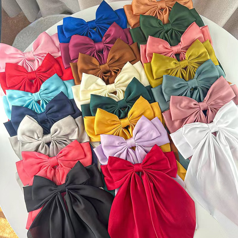 3 Random Color Hair Bow Clip